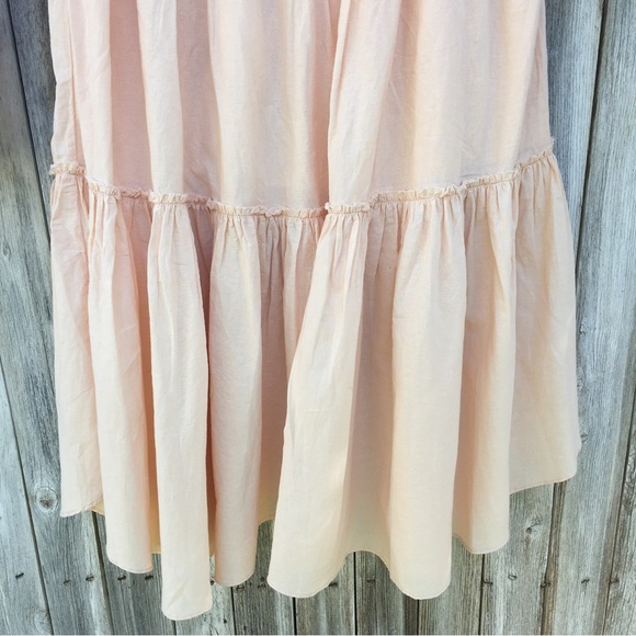 Free People Crystal Cove Two Piece Maxi Dress Linen M - Picture 9 of 16